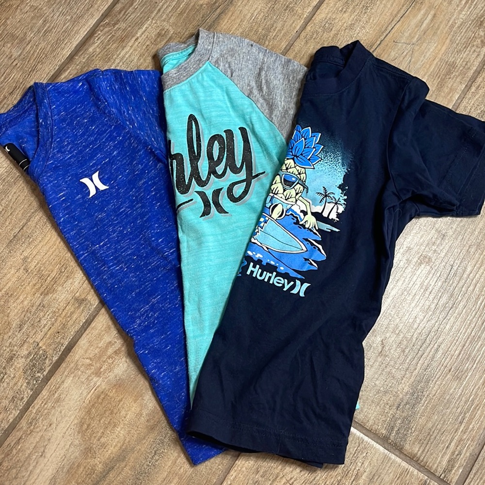 Boys size 7 Hurley t-shirt bundle